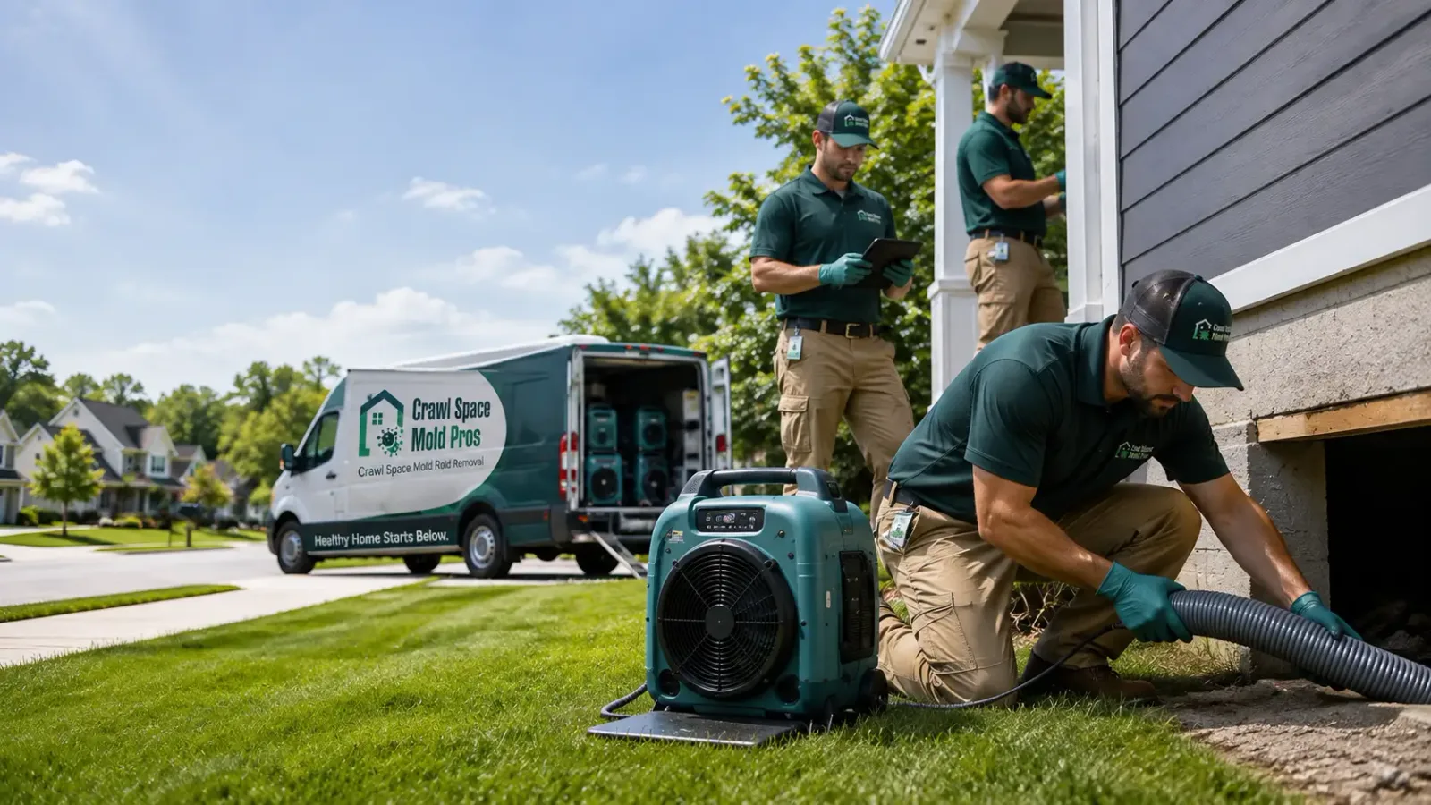 Crawl Space Mold Removal in Onset, MA